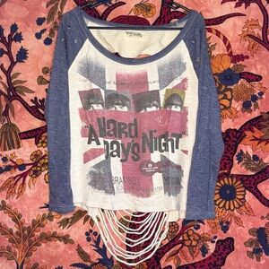 Cool Distressed Beatles Long Sleeve